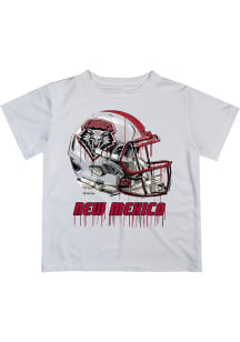 Vive La Fete New Mexico Lobos Toddler White Helmet Short Sleeve T-Shirt