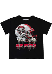 Vive La Fete New Mexico Lobos Toddler Black Helmet Short Sleeve T-Shirt