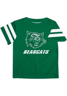 Vive La Fete Northwest Missouri State Bearcats Toddler Green Stripes Short Sleeve T-Shirt