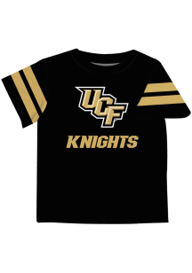 Vive La Fete UCF Knights Toddler Black Stripes Short Sleeve T-Shirt