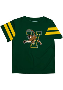 Vive La Fete Vermont Catamounts Toddler Green Stripes Short Sleeve T-Shirt