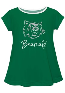 Vive La Fete Northwest Missouri State Bearcats Toddler Girls Green Script Blouse Short Sleeve T-Sh..
