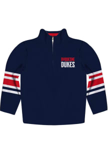 Vive La Fete Duquesne Dukes Toddler Blue Stripe Long Sleeve Qtr Zip