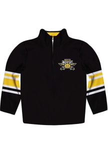 Vive La Fete Northern Kentucky Norse Toddler Black Stripe Long Sleeve Qtr Zip