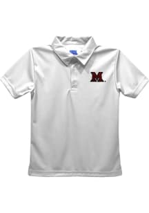 Vive La Fete Miami RedHawks Toddler White Team Short Sleeve Polo Shirt