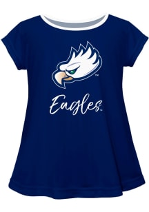 Vive La Fete Florida Gulf Coast Eagles Girls Blue Script Blouse Short Sleeve Tee