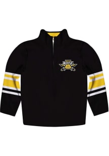 Vive La Fete Northern Kentucky Norse Youth Black Stripe Long Sleeve Quarter Zip Shirt