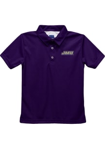 Vive La Fete James Madison Dukes Youth Purple Team Short Sleeve Polo Shirt