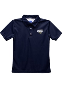 Vive La Fete Oral Roberts Golden Eagles Youth Navy Blue Team Short Sleeve Polo Shirt