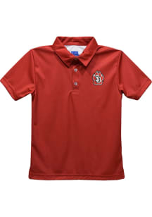Vive La Fete South Dakota Coyotes Youth Red Team Short Sleeve Polo Shirt