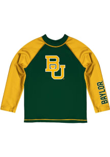 Vive La Fete Baylor Bears Baby Green Rash Guard Long Sleeve T-Shirt