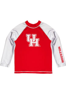 Vive La Fete Houston Cougars Baby Red Rash Guard Long Sleeve T-Shirt