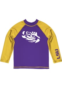 Vive La Fete LSU Tigers Baby Purple Rash Guard Long Sleeve T-Shirt