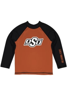 Vive La Fete Oklahoma State Cowboys Baby Orange Rash Guard Long Sleeve T-Shirt