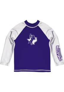 Vive La Fete Tarleton State Texans Baby Purple Rash Guard Long Sleeve T-Shirt