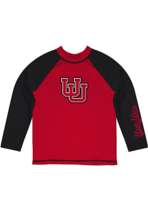 Vive La Fete Utah Utes Baby Red Rash Guard Long Sleeve T-Shirt