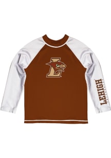 Vive La Fete Lehigh University Toddler Brown Rash Guard Long Sleeve T-Shirt