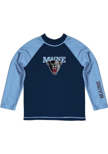 Vive La Fete Maine Black Bears Toddler Navy Blue Rash Guard Long Sleeve T-Shirt