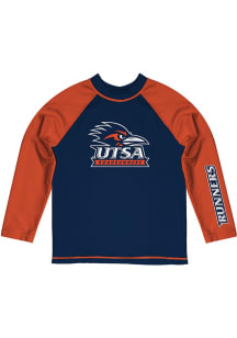 Vive La Fete UTSA Roadrunners Toddler Blue Rash Guard Long Sleeve T-Shirt