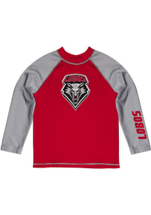 Vive La Fete New Mexico Lobos Toddler Red Rash Guard Long Sleeve T-Shirt