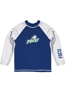 Vive La Fete Florida Gulf Coast Eagles Youth Blue Rash Guard Long Sleeve T-Shirt