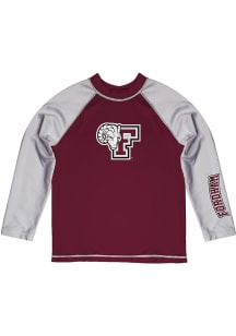 Vive La Fete Fordham Rams Youth Maroon Rash Guard Long Sleeve T-Shirt