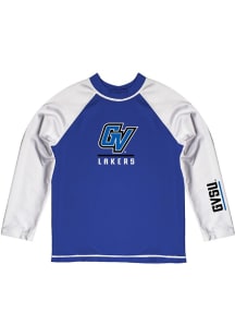 Vive La Fete Grand Valley State Lakers Youth Blue Rash Guard Long Sleeve T-Shirt