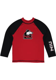Vive La Fete Northern Illinois Huskies Youth Red Rash Guard Long Sleeve T-Shirt