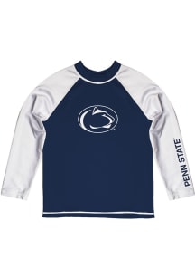 Vive La Fete Penn State Nittany Lions Youth Blue Rash Guard Long Sleeve T-Shirt