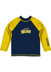 Vive La Fete Toledo Rockets Youth Blue Rash Guard Long Sleeve T-Shirt