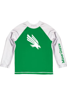 Vive La Fete North Texas Mean Green Youth Green Rash Guard Long Sleeve T-Shirt
