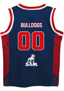 Vive La Fete Samford University Bulldogs Toddler Navy Blue Mesh Jersey Basketball Jersey