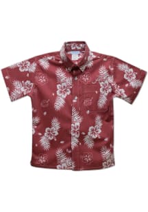 Vive La Fete Alabama Crimson Tide Youth Red Hawaiian Short Sleeve T-Shirt