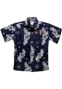 Vive La Fete Cal State Fullerton Titans Youth Blue Hawaiian Short Sleeve T-Shirt