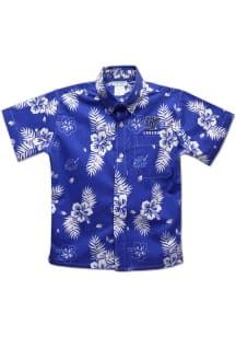 Vive La Fete Grand Valley State Lakers Youth Blue Hawaiian Short Sleeve T-Shirt