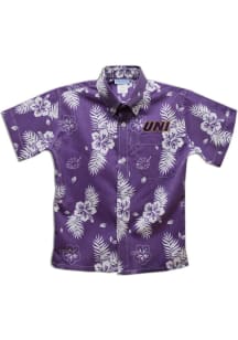 Vive La Fete Northern Iowa Panthers Youth Purple Hawaiian Short Sleeve T-Shirt
