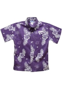 Vive La Fete K-State Wildcats Youth Purple Hawaiian Short Sleeve T-Shirt