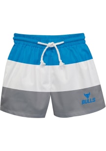 Vive La Fete Buffalo Bulls Baby Blue Stripe Swim Trunks