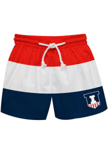 Vive La Fete Illinois Fighting Illini Baby Orange Stripe Swim Trunks