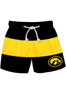 Vive La Fete Iowa Hawkeyes Baby Gold Stripe Swim Trunks