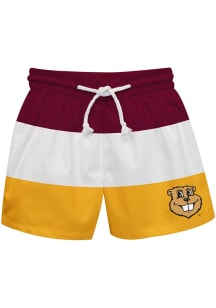 Vive La Fete Minnesota Golden Gophers Baby Maroon Stripe Swim Trunks