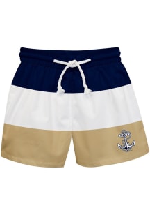 Vive La Fete Navy Midshipmen Baby Navy Blue Stripe Swim Trunks