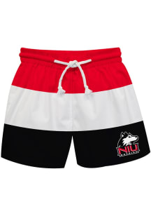 Vive La Fete Northern Illinois Huskies Baby Red Stripe Swim Trunks