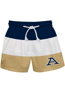 Vive La Fete Akron Zips Toddler Blue Stripe Swimwear Swim Trunks