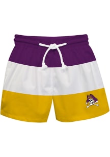 Vive La Fete East Carolina Pirates Toddler Purple Stripe Swimwear Swim Trunks