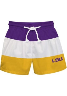 Vive La Fete LSU Tigers Toddler Purple Stripe Swimwear Swim Trunks