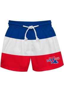 Vive La Fete Louisiana Tech Bulldogs Toddler Blue Stripe Swimwear Swim Trunks