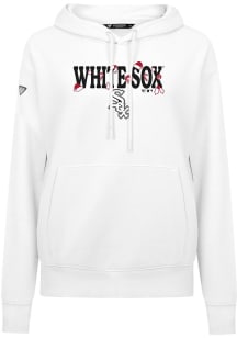Levelwear Chicago White Sox Womens White Adorn Festive Hooded Sweatshirt
