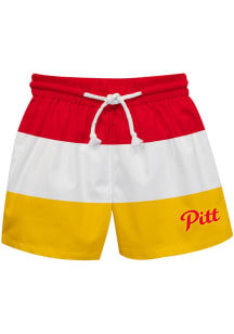 Vive La Fete Pitt State Gorillas Toddler Red Stripe Swimwear Swim Trunks