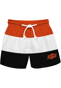 Vive La Fete Oklahoma State Cowboys Youth Orange Stripe Swim Trunks